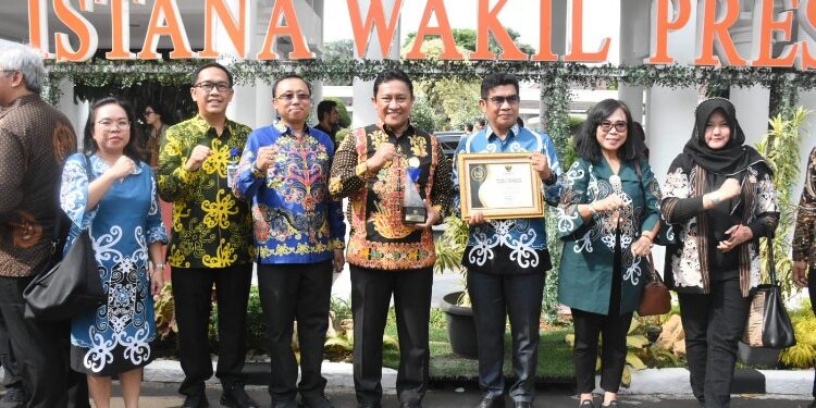 FOTO: MATAKALTENG - Pemprov Kalteng saat menghadiri gelaran Anugerah Keterbukaan Informasi Publik Tahun 2023 di Istana Wakil Presiden (Wapres) RI.