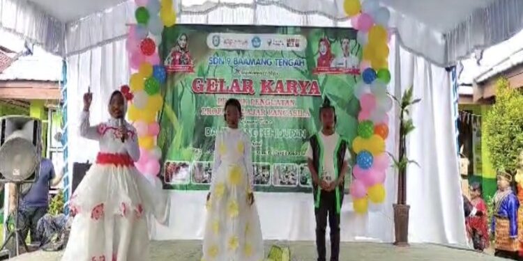 FOTO: DISDIK/MATA KALTENG - Duta cilik lingkungan hidup SDN 11 Baamang Tengah.