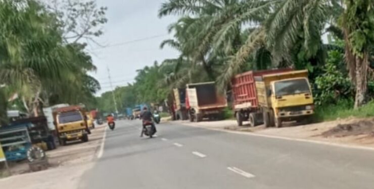 FOTO : DOKUMENTASI MATA KALTENG- Lokasi SPBU yang diduga dikuasai oleh preman yang melakukan langsir.