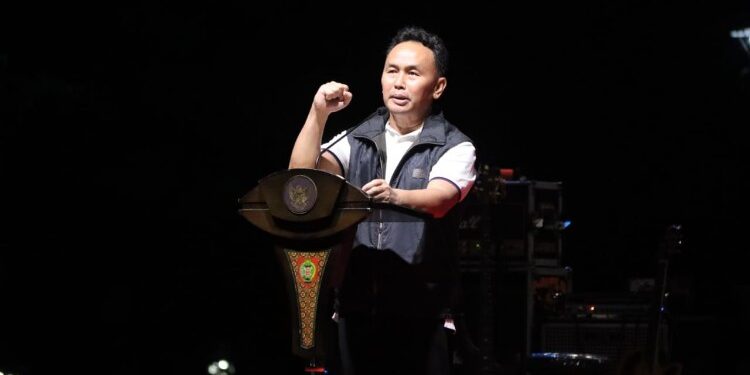 FOTO: MATAKALTENG - Gubernur Kalteng H. Sugianto Sabran saat menyampaikan sambutannya.