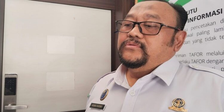 FOTO: MATAKALTENG - Kepala Stasiun Meteorologi Kelas I Tjilik Riwut, Agung Sudiono.
