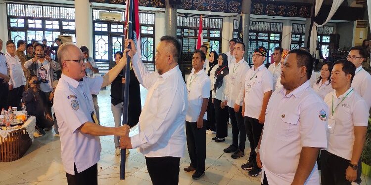 FOTO: IST/MATAKALTENG - Pelantikan Pengurus Organda Kotim, Senin 15 Januari 2024.