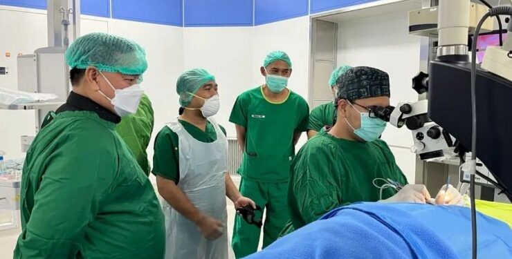 FOTO : DOK/MATA KALTENG - Proses operasi yang dilakukan di RSUD dr Murjani Sampit.