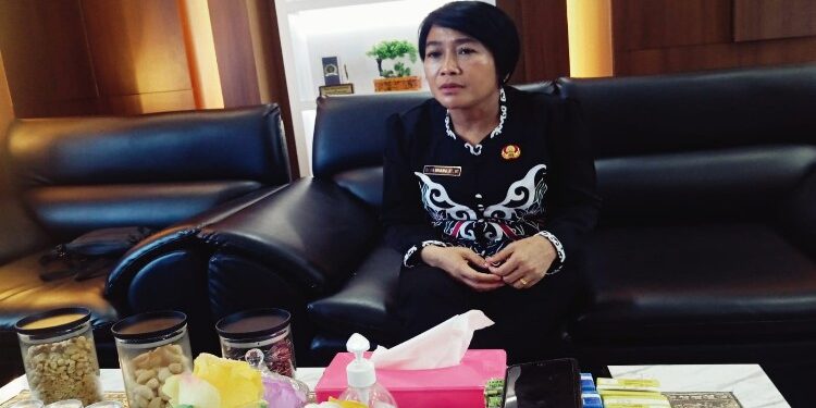 FOTO: MATAKALTENG - Kadis PUPR Barsel Dr.Ita Minarni, ST, MT. Saat Wawancara Di Ruang Kerjanya Kamis 25 Januari 2024.