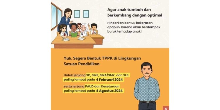 FOTO:IST/MATA KALTENG - Imbauan hindarkan anak dari segala bentuk kekerasan.