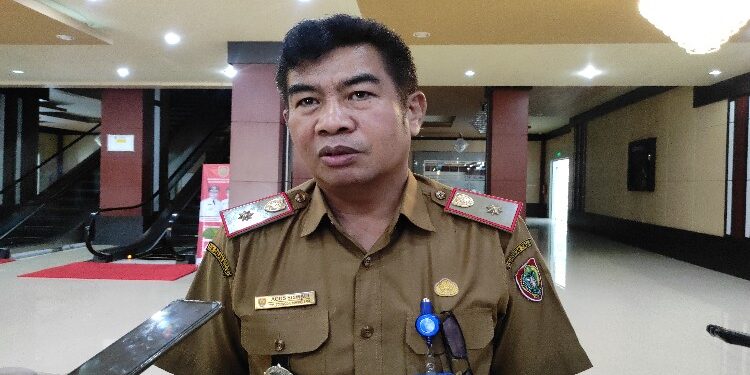 FOTO: MATAKALTENG - Kepala Dinas Komunikasi Informatika Persandian dan Statistik Provinsi Kalimantan Tengah, Agus Siswadi memberikan keterangan indeks SPBE tahun ini.