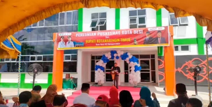 FOTO : IST/MATA KALTENG - Peresmian puskesmas Kota Besi, Kabupaten Kotim.