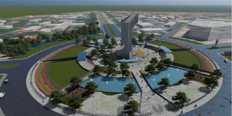 FOTO: IST/MATAKALTENG - Bundaran Besar Palangka Raya, wajah baru landmark kota.
