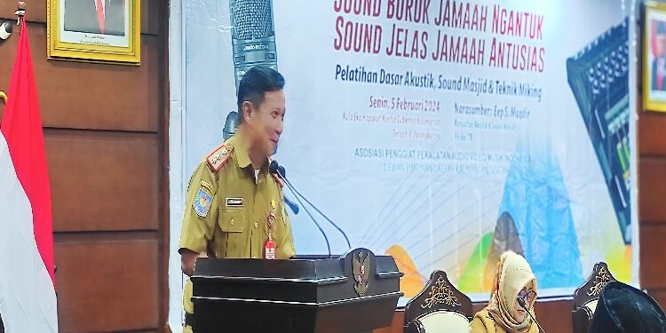 FOTO: MATAKALTENG - Staf Ahli (Sahli) Gubernur Kalteng Bidang Kemasyarakatan dan Sumber Daya Manusia (KSDM) Suhaemi di Aula Eka Hapakat.