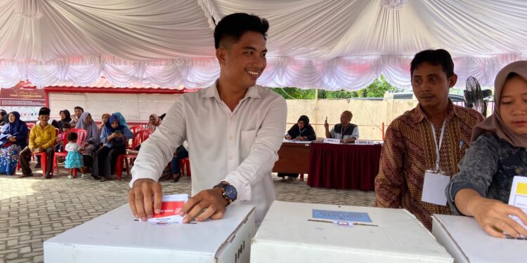 FOTO: DIAN/MATA KALTENG - Simulasi pemilu di Kabupaten Kotim belum lama ini.