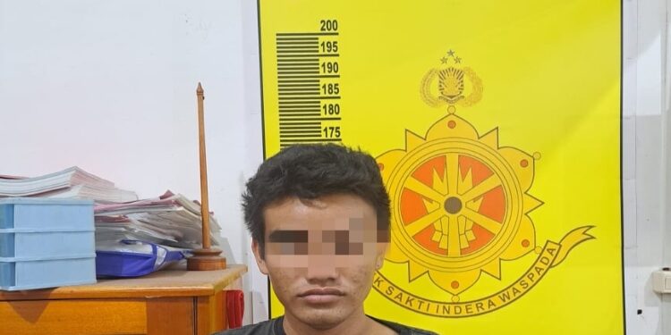 FOTO: IST/MATA KALTENG - Pelaku pencurian meteran PDAM yang diamankan Polisi.