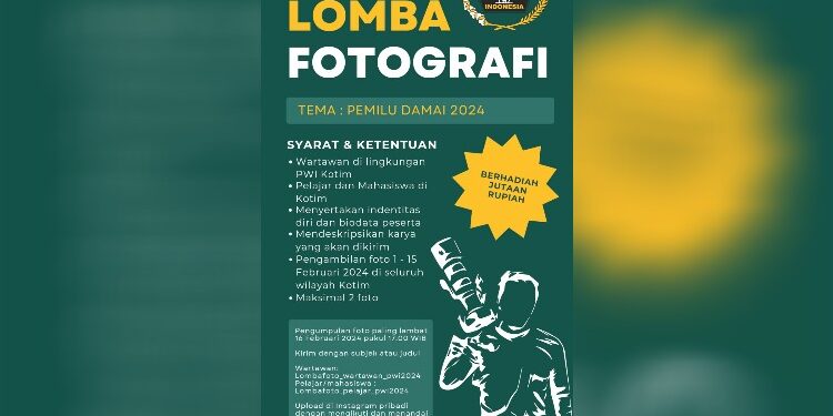 FOTO: MATAKALTENG - Poster lomba foto PWI Kotim.