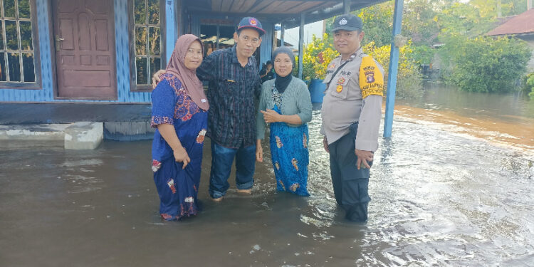 FOOT: BMKG/MATA KALTENG - Kondisi banjir di Desa Pantai Harapan, Kecamatan Cempaga Hulu.
