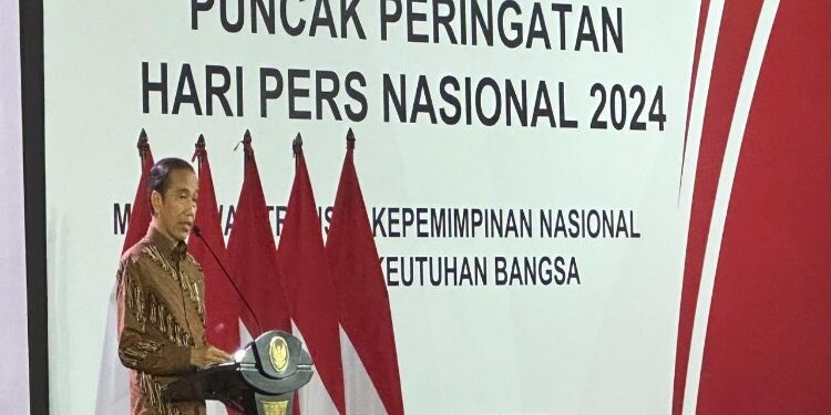 FOTO: MATAKALTENG - Presiden RI Joko Widodo saat menyampaikan sambutannya.