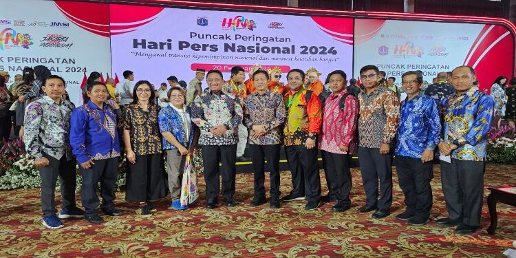 FOTO: MATAKALTENG - Wakil Gubernur Kalteng H. Edy Pratowo saat menghadiri Peringatan Hari Pers Nasional 2024.
