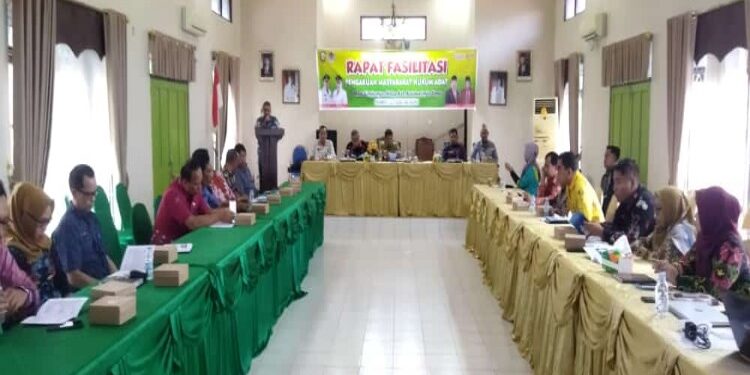 FOTO: IST/MATAKALTENG - Rapat koordinasi fasilitas di masyarakat hukum adat.