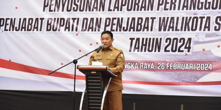 FOTO: MATAKALTENG - Wagub Edy Pratowo Buka “Best Practice” Penyusunan Laporan Pertanggungjawaban Pj. Bupati dan Pj. Wali Kota Se-Kalteng.