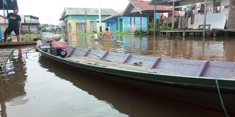 FOTO : IST/MATAKALTENG - Kondisi Desa Hanjalipan, Minggu 25 Februari 2024.