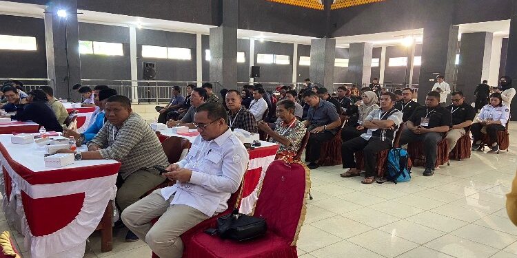 FOTO: DIAN/MATA KALTENG - Rekapitulasi perolehan suara di tingkat Kabupaten Kotim.