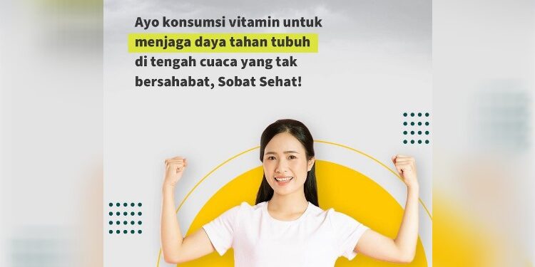 FOTO: IST/MATA KALTENG - Mengkonsumsi vitamin untuk menjaga daya tahan tubuh di tengah cuaca tidak bersahabat.