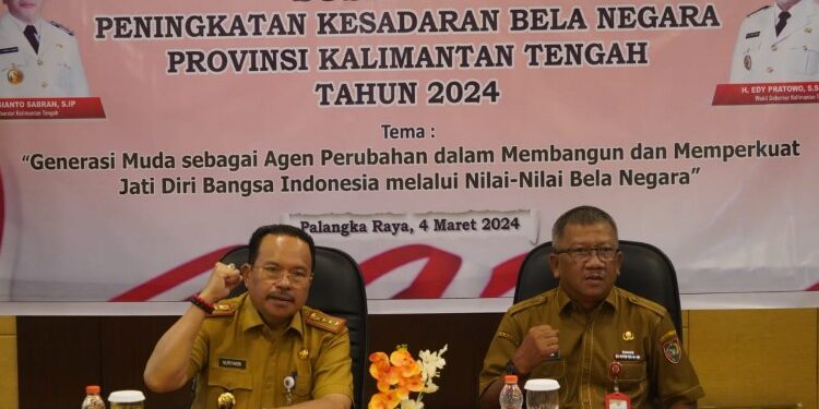 FOTO: MATAKALTENG - Sosialisasi Peningkatan Kesadaran Bela Negara Provinsi Kalimantan Tengah Tahun 2024.