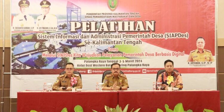 FOTO: MATAKALTENG - Pelatihan Pengoperasian Aplikasi Sistem Informasi dan Administrasi Pemerintah Desa (SIAPDes) Tahun 2024.