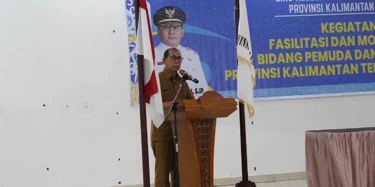 FOTO: MATAKALTENG - Kepala Dinas Pemuda dan Olahraga Kalteng, Hamka saat membuka kegiatan.