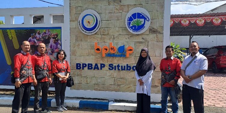 FOTO: MATAKALTENG - Kepala UPT PBAP Ujung Pandaran Dewi Indrawati Handayani saat kunjungan lapangan ke BPBAP Situbondo.