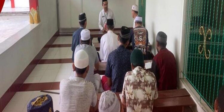 FOTO: IST/MATA KALTENG - Bimbingan kerohanian yang dilaksanakan di lapas Kelas II B Sampit.