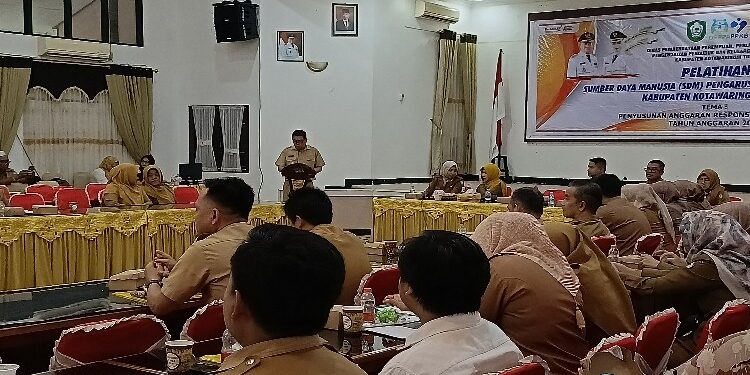 FOTO: DOK DEVIANA/MATAKALTENG - Kepala Badan Perencanaan Pembangunan, Riset, dan Inovasi Daerah (Bapperida) Kotim, Ramadhansyah saat menghadiri Forgab Perangkat Daerah, belum lama ini.