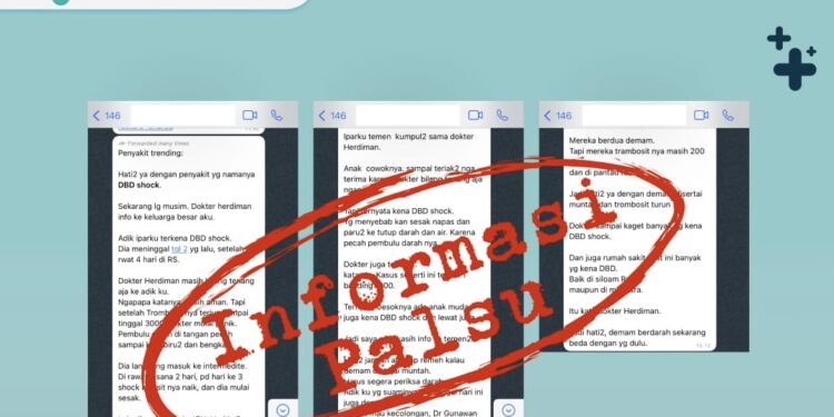 FOTO: IST/MATA KALTENG - Penyebaran berita hoax DBD Syok.