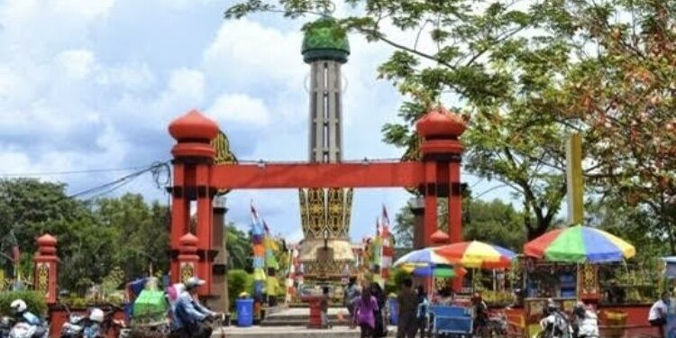 FOTO: IST/MATA KALTENG - Suasana taman kota Sampit, Kabupaten Kotim.