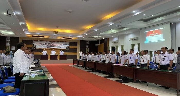 FOTO: MATAKALTENG - Pj Bupati Katingan Saiful, saat membuka kegiatan di Aula  Bappedalitbang Kabupaten Katingan.
