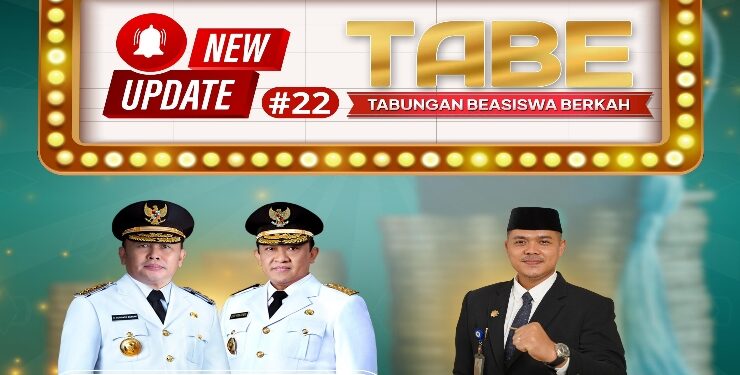 Update terbaru Disdik terkait beasiswa TABE melalui media sosialnya.