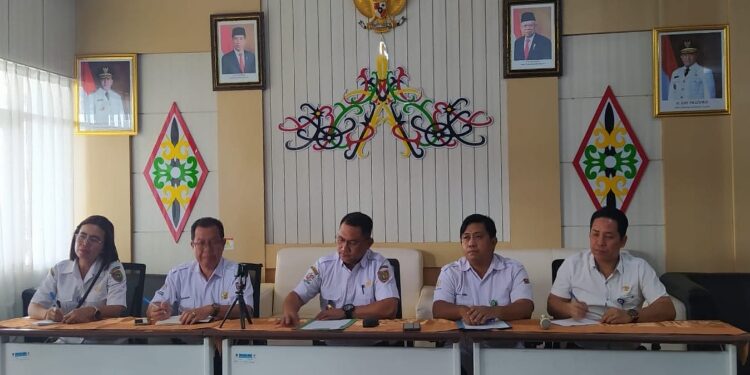 FOTO: OLIVIA/MATAKALTENG - RSUD dr Doris Sylvanus melaksanakan jumpa pers terkait dugaan bayi tujuh hari meninggal akibat malapraktik.
