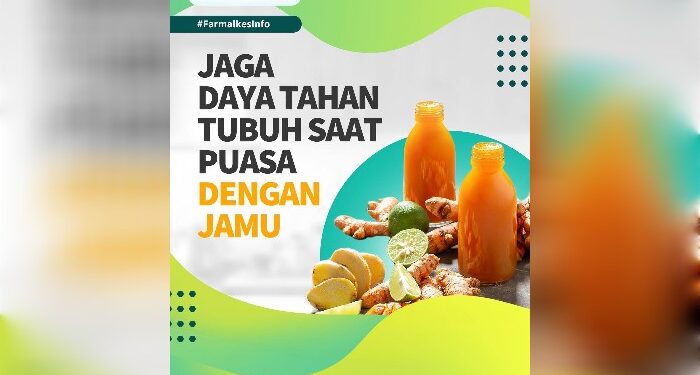 FOTO: IST/MATA KALTENG - Menjaga daya tahan tubuh dengan jamu selama puasa.