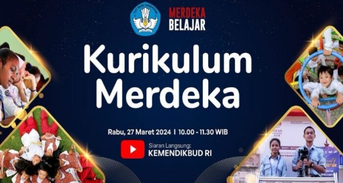 FOTO: IST/MATA KALTENG - Tayangan kurikulum merdeka oleh Kemendikbud Ristek, 27 Maret 2024.