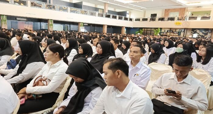FOTO : DEVIANA/MATAKALTENG - Ratusan PPPK yang baru diangkat, Kamis 28 Maret 2024.