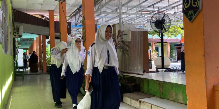 FOTO: Dok/MATA KALTENG - Suasana di SMPN 2 Sampit beberapa waktu lalu.