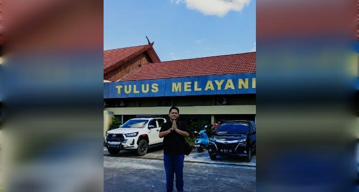 FOTO: AGUS/MATAKALTENG - Christian Renata Kesuma Kuasa Hukum dari pelapor berinisial HH.
