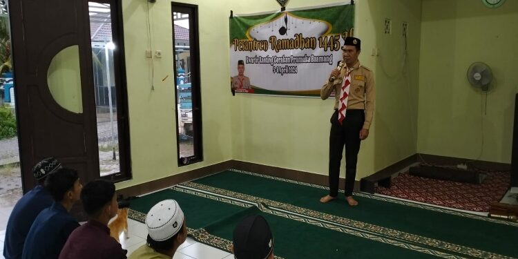 FOTO: IST/MATA KALTENG - Pesantren Ramadan Anggota Pramuka Kwartir Baamang, Sabtu 6 April 2024 kemarin.
