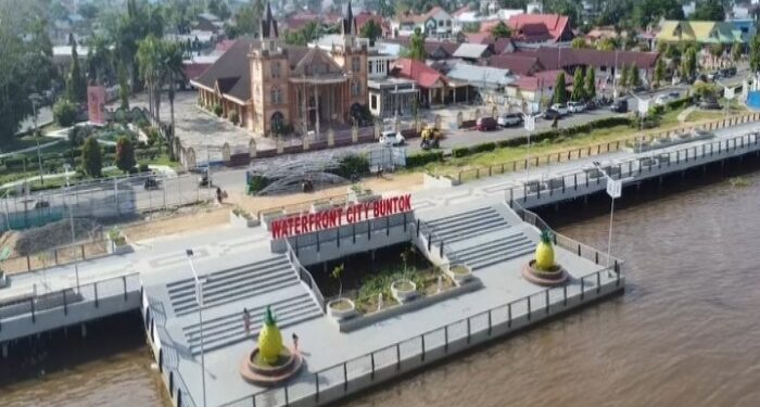 FOTO: MATAKALTENG- Water Front City yang si foto dari atas menggunakan Drone.