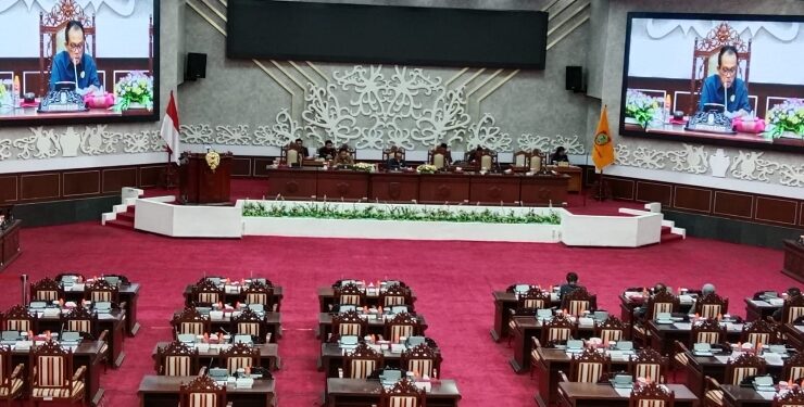Suasana Rapat Paripurna ke-5 Masa Persidangan I Tahun Sidang 2024