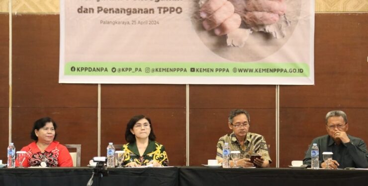FOTO : IST/MATAKALTENG - Diseminasi Kebijakan Pencegahan dan Penanganan Tindak Pidana Perdagangan Orang (TPPO)