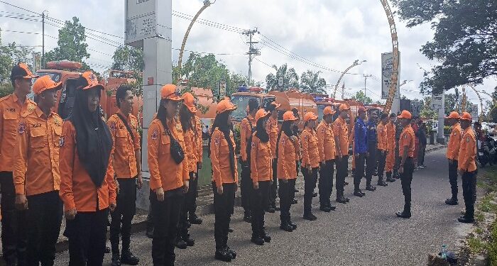 FOTO : DEVIANA/MATAKALTENG - BPBD Kotim saat menggelar kegiatan di TNM memperingati HKB, Jumat 25 April 2024.