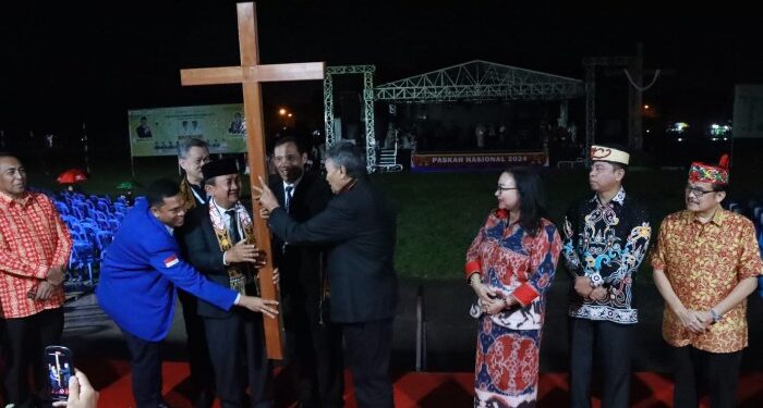 FOTO: MATAKALTENG - Puncak Perayaan Paskah Nasional Tahun 2024 di Kota Palangka Raya.