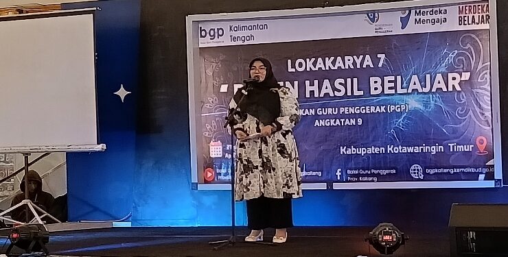 Wakil Bupati Kotim Irawati saat menghadiri kegiatan, Minggu 28 April 2024.