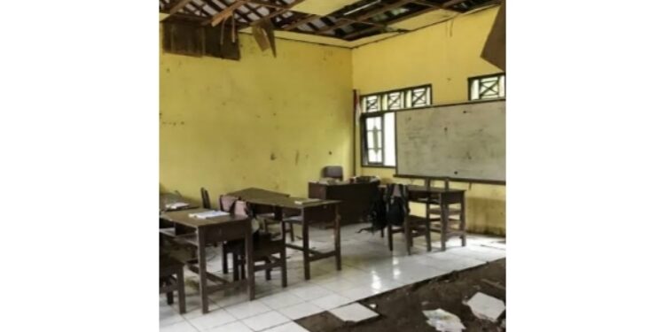 FOTO: IST/MATA KALTENG - Kondisi ruang kelas SDN 2 Ramban, Kecamatan MHU, Kotim.