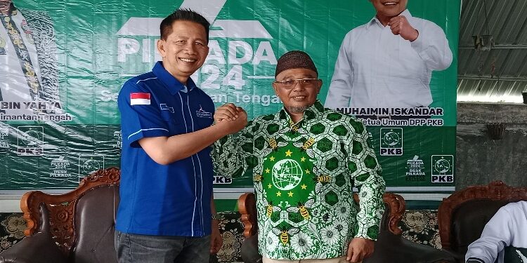 FOTO: IST/MATAKALTENG - Ketua DPD Partai Demokrat Kalteng, Nadalsyah bersama Ketua DPW PKB Kalteng, Habib Ismail bin Yahya.