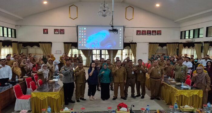 FOTO : DEVIANA/MATAKALTENG - Kegiatan rembuk stunting, Selasa 7 Mei 2024.